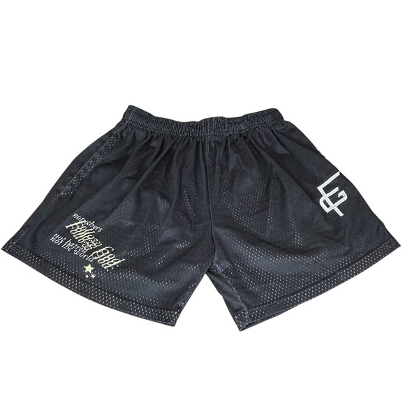 Follow God Chicago Other - Follow God Chicago Men's Black Mesh Basketball Shorts Small FG Logo Graphic